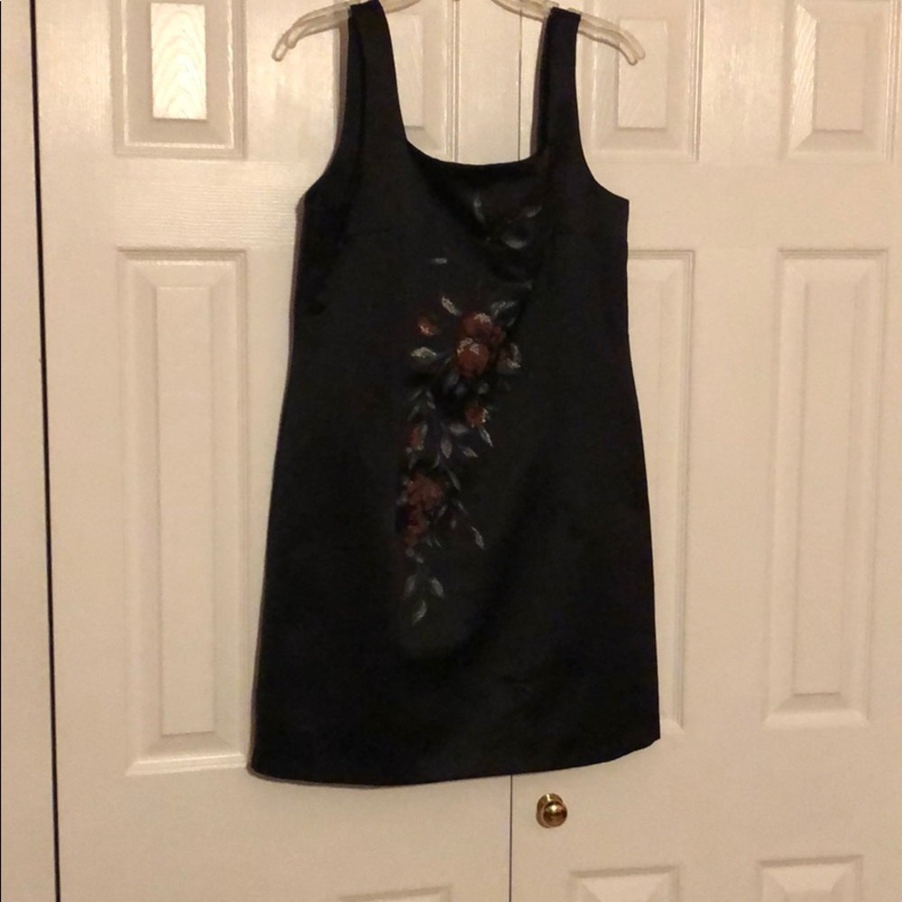 *** HOMECOMING DRESS***Black dress with floral design